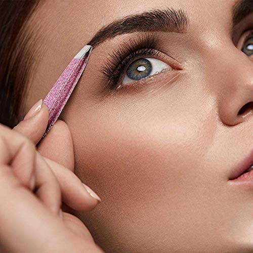 Professional Eyebrow Tweezer Set – 4 Pcs Stainless Steel Tweezers