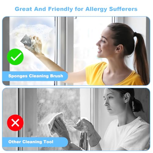 4 Pack Reusable Magic Duster Sponges for Easy Cleaning