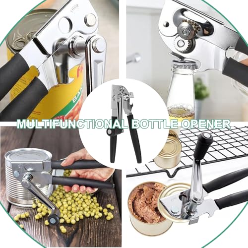 Heavy Duty Manual Can Opener with Folding Crank Handle