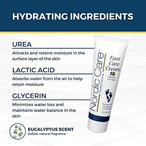 Nordic Care Foot Cream 3oz - Intensive Repair for Dry Cracked Heels