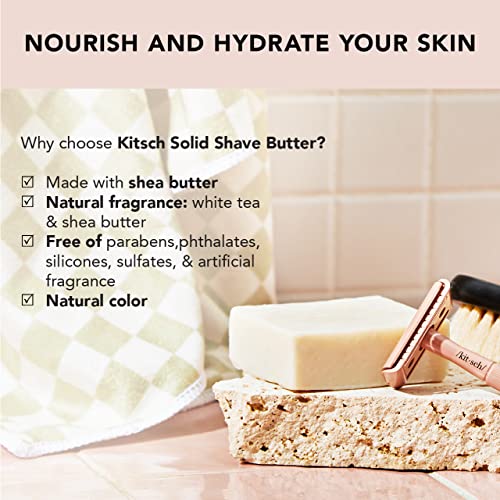 Kitsch Double Edge Safety Razor Blades 10-Pack & Smooth Shave Butter Bundle