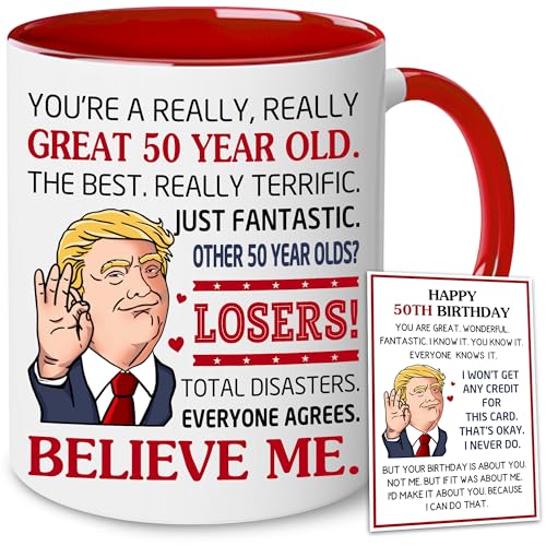 50th Birthday Coffee Mug for Men & Women - 1976 Gift