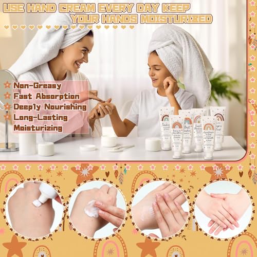 24-Piece Boho Rainbow Teacher Appreciation Hand Cream Gift Set