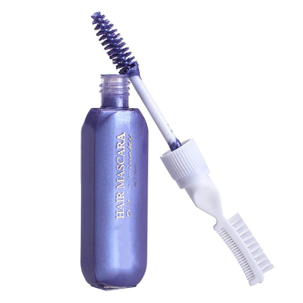Temporary Hair Color Mascara - Washable Silver Gray Hair Dye Stick | Non-Toxic Instant Application