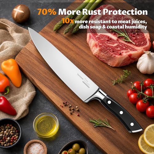 OAKSWARE 8 Inch Chef Knife - German Stainless Steel, Ultra Sharp