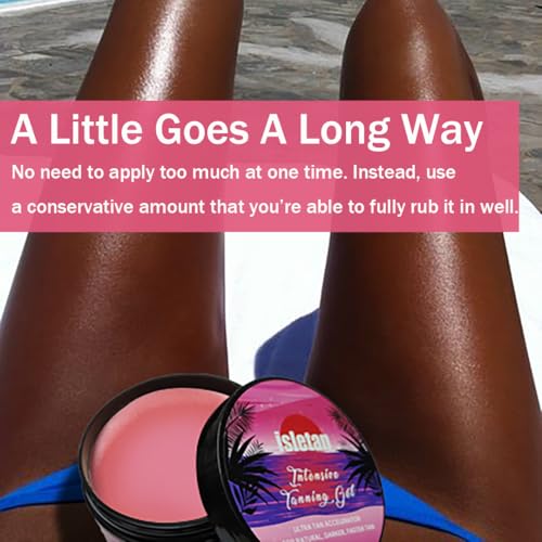 Isletan Intensive Tanning Gel with Peach - 200g Natural Tan Accelerator