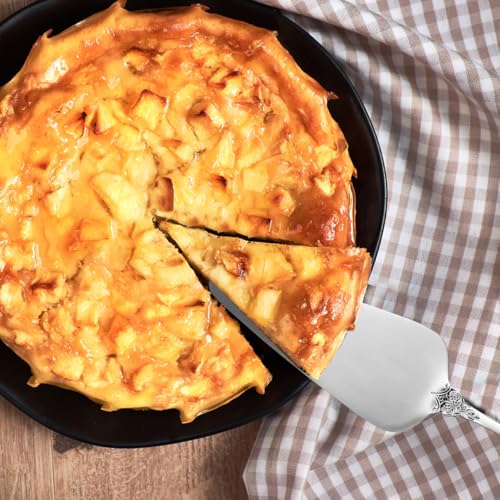 Kichvoe Stainless Steel Pie Server Spatula - Rust-Resistant Cake Cutter