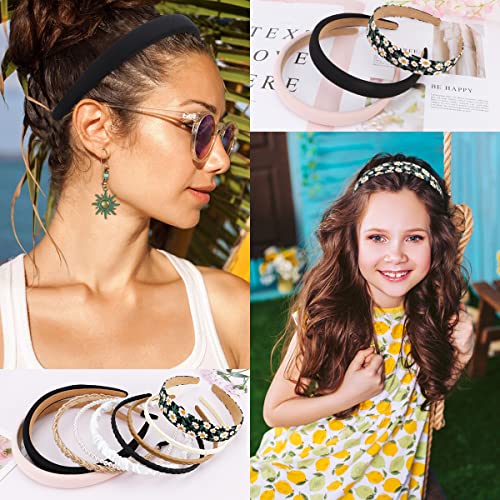TOBATOBA 9-Piece Non-Slip Fashion Headbands Set for Women & Girls
