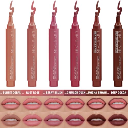 Okgkaiau Matte Waterproof Lip Liner Pen Set - Long-Lasting, Smudge-Proof Makeup