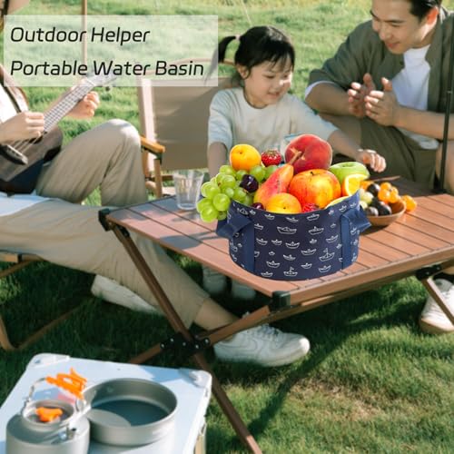 Portable Collapsible Foot Bath Basin 13.8 Inch Diameter Travel Foot Spa Tub