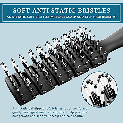 Adulahi Speed Dry Vent Hair Brush for All Hair Types