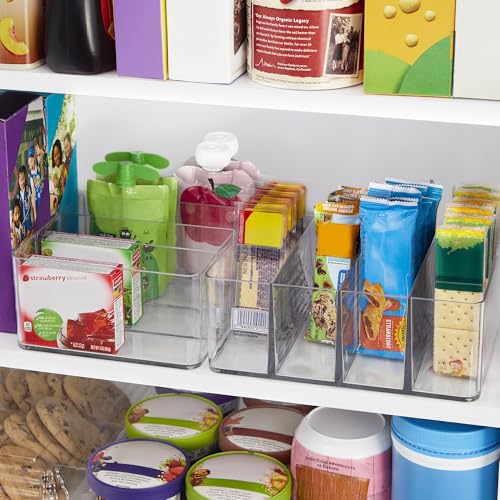 STORi 4-Compartment Clear Plastic Makeup Organizer - USA Made