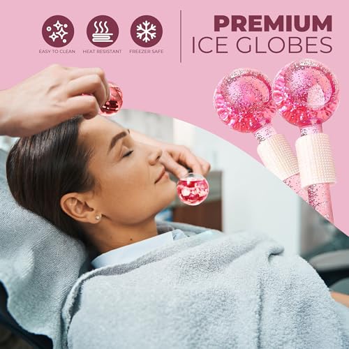 Castal Blue Ice Globes for Facials – Shatter-Resistant Cooling Facial Set