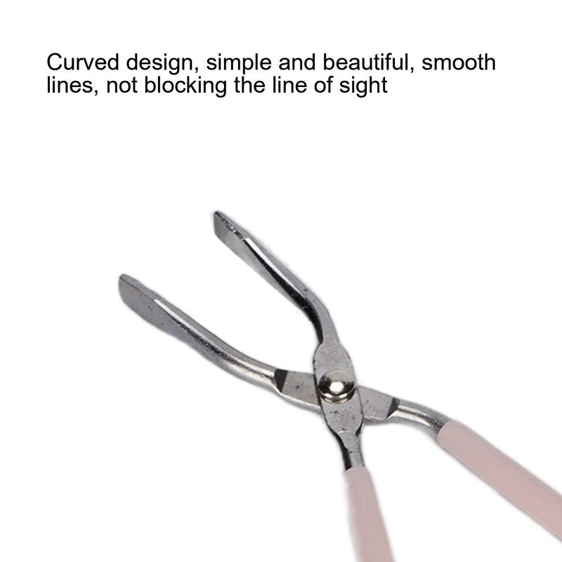 Topnice Eyebrow Tweezers, Stainless Steel & ABS, Compact, Pink, Professional Salon Tweezers with Easy Scissor Handle, Best Precision for Eyebrow Hair Removal