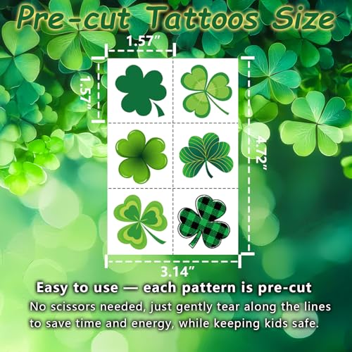 120 Shamrock Temporary Tattoos for St. Patrick's Day Fun