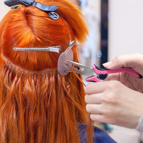 Quacc Hair Extension Pliers - 3-Hole Nano & Micro Ring Tool for Hair Extensions