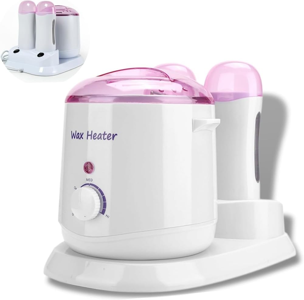 Wax Heater 3-in-1 800ml Adjustable Hair Removal Temperature Wax Melting Machine Professional Wax Warmer for Female and Male Leg and Body Hair Removal