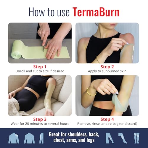 TermaBurn Wearable Aloe Hydrogel Wrap for Sunburn Relief & Recovery