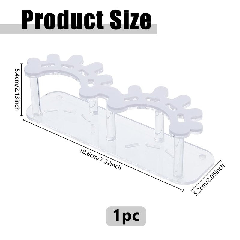 DICOSMETIC 1Pc 8 Holes Acrylic Tweezers Holder White Tweezer Display Stand Eyelash Extensions Supplies Organizer Cosmetic Beauty Tweezer Storage Holder for Women Ladies