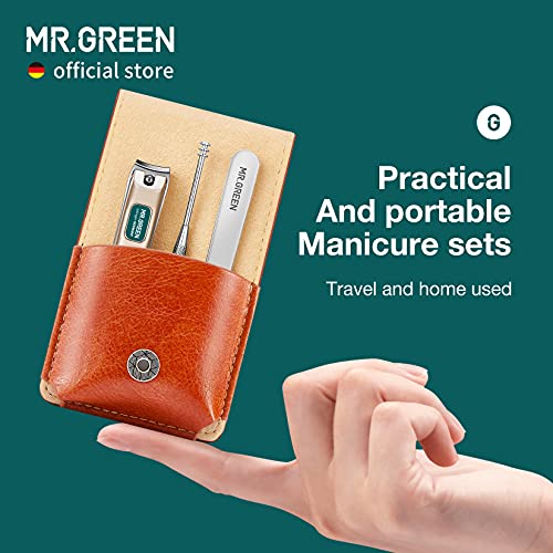 MR.GREEN Portable Manicure Set - Stainless Steel Nail Grooming Kit (Mr-6101)