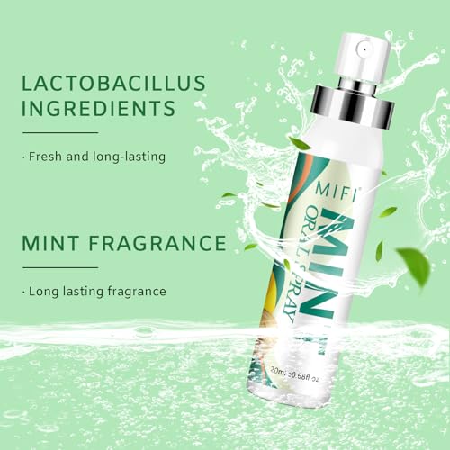 PEGO Sugar-Free Breath Freshener Spray - 20ml Portable Oral Care (2-Pack)