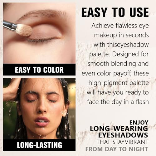 Champagne Rose Gold Glitter Cream Eyeshadow - Waterproof & Blendable