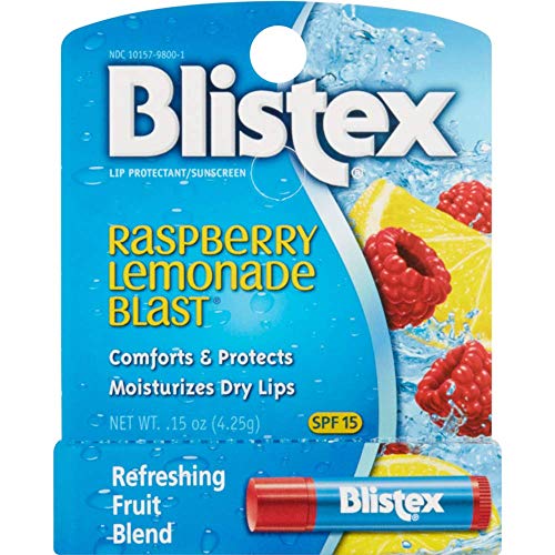 Blistex Raspberry Lemonade Blast Lip Balm Pack of 4 - Hydrating & Nourishing