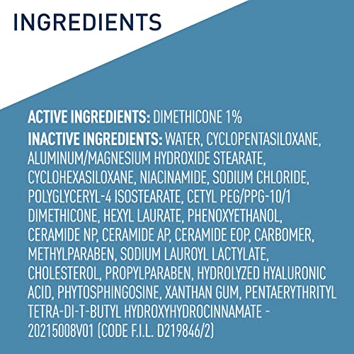 CeraVe Therapeutic Hand Cream with Hyaluronic Acid & Niacinamide, 3oz - Non-Greasy Skin Protectant for Dry Cracked Hands