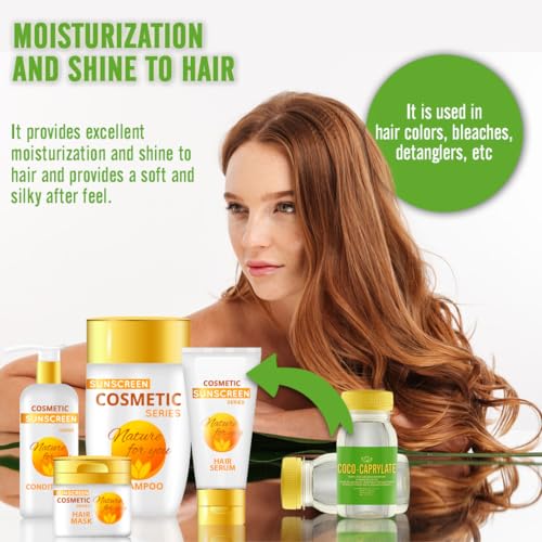 Coco-Caprylate Liquid Emollient - 3.5 Fl Oz for Skin & Hair Care