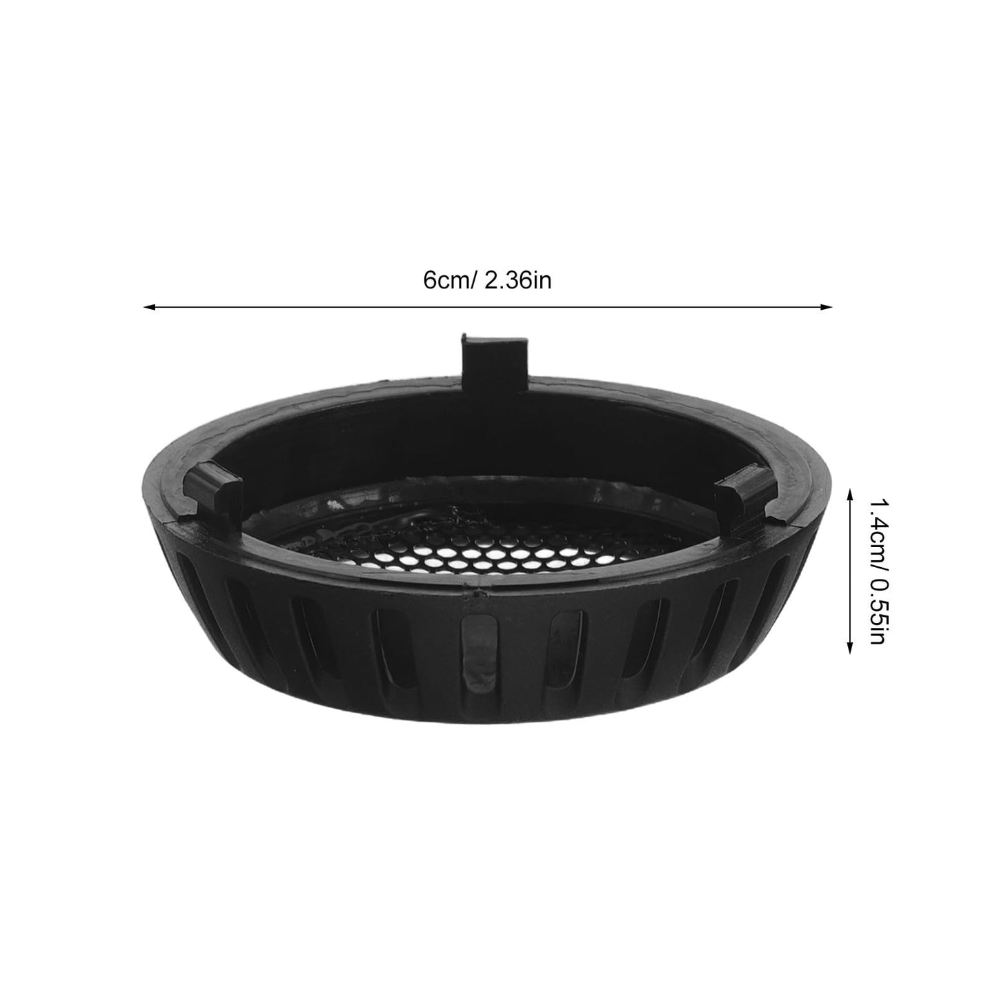WESIEVYA 3pcs Mesh Hair Dryer Rear Cover: Black Protective Screen End Cap, Blow Dryer Grille Attachment Part for Salon Replacement and Daily Use 2.36 Inch