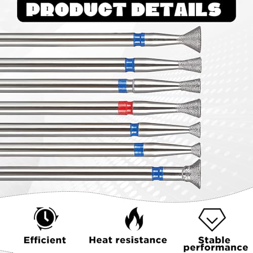 7-Piece Diamond Nail Drill Bit Set for Professional Manicure
