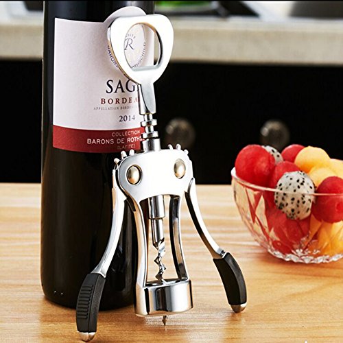 Foho Wing Corkscrew Wine Bottle Opener with Stopper Set
