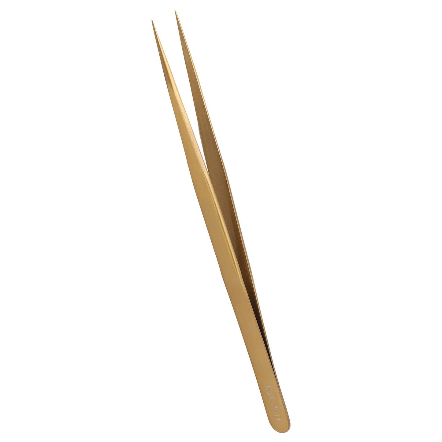 Precision Tweezers AntiMagnetic Soldering Tweezers Long Life Aluminum Alloy For Watches (Gold)