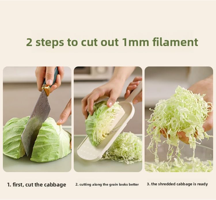 Cabbage Shredder & Vegetable Slicer with Cleaning Brush