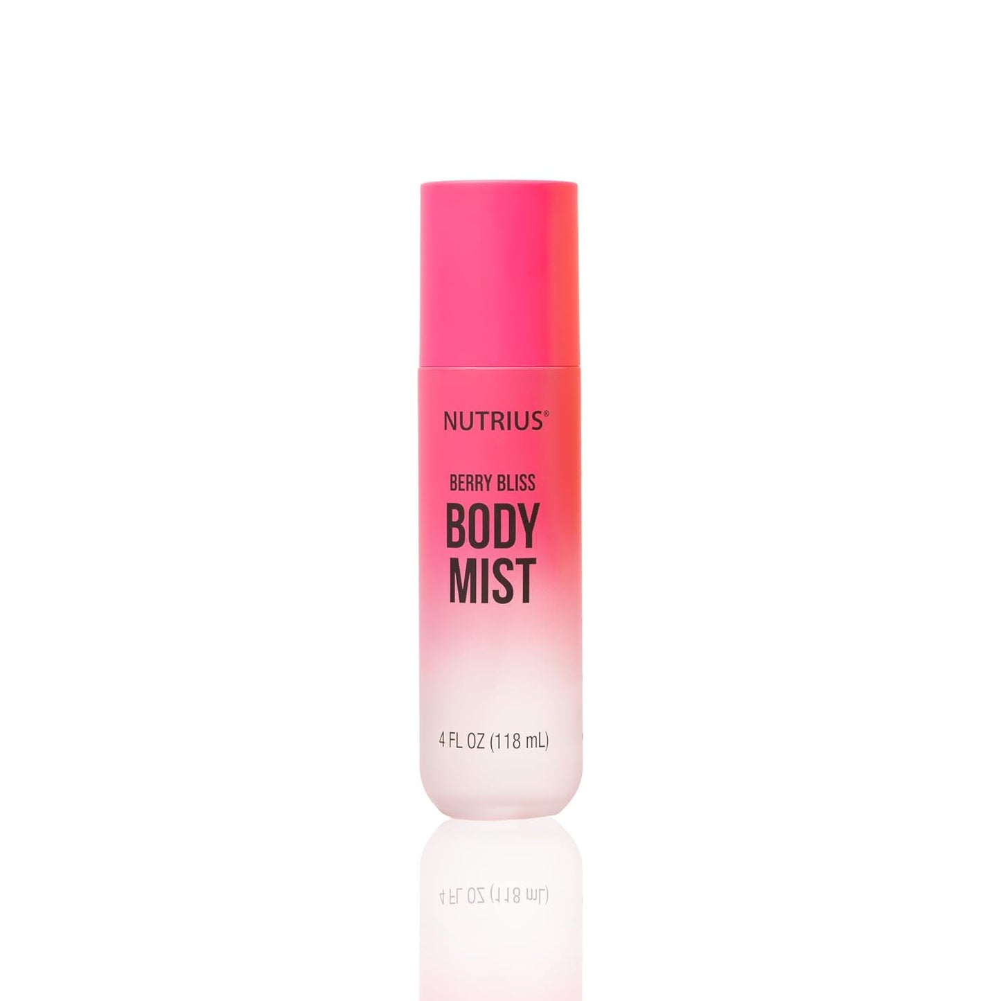 Nutrius Body Mist for Women - Berry Bliss Hydrating Fragrance Spray | Vegan, 4 fl oz