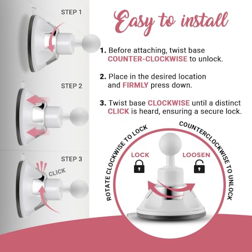 MIRRORVANA 10X Magnifying Makeup Mirror with Suction Cup - Portable Vanity for Travel & Skin Care