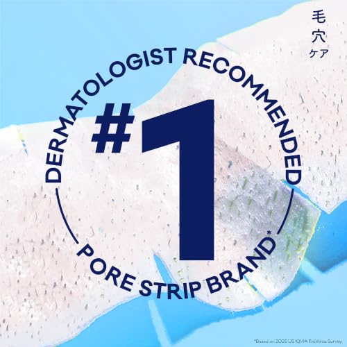 Bioré Blackhead Remover Pore Strips - Deep Cleansing for Nose & Face, 14 ct