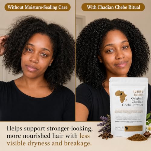 Uhuru Naturals Chadian Chebe Hair Powder 1.76 oz | Nourishing for Natural Hair
