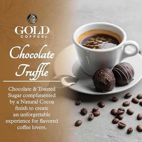 Gold Coffee Chocolate Truffle Flavored Ground Coffee - 12 oz