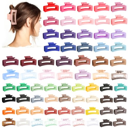 36 Pcs Rectangle Hair Claw Clips, 3.35 Inch Non-Slip for Thick & Thin Hair
