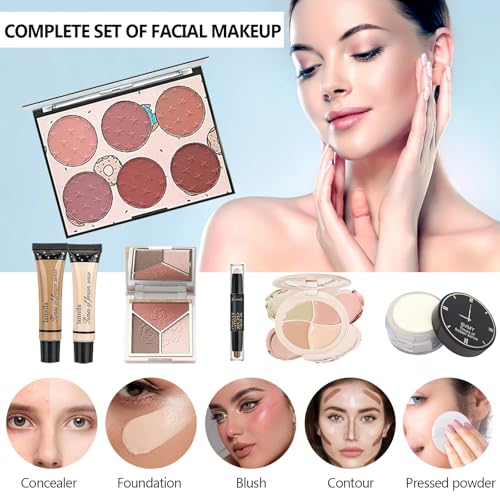 37 Pcs All-in-One Makeup Kit for Women – Complete Gift Set