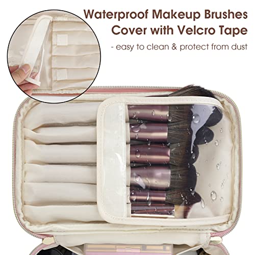 Wandering Nature Travel Makeup Bag - Eco-Friendly Vegan Leather Organizer