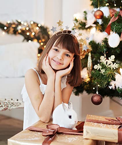 New Year Eve Headband A - Glitter Star Hair Accessory for Women & Girls