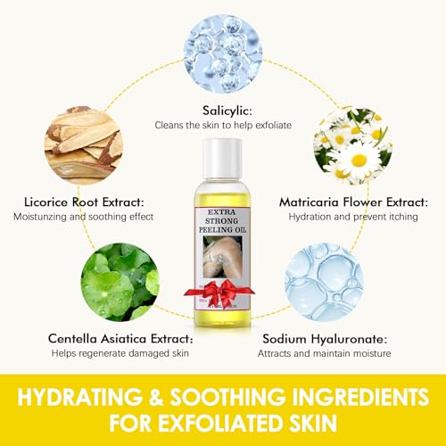 YAFUSIPE Yellow Peeling Oil for Dark Skin | Exfoliating Body & Face Treatment