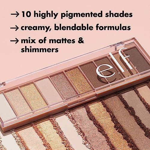 e.l.f. Perfect 10 Eyeshadow Palette - 10 Ultra-Pigmented Nude Shades