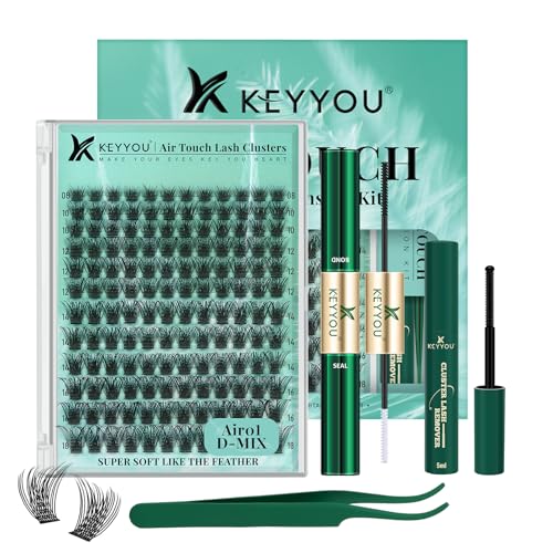 KEYYOU Air Touch Lash Kit Air01 - Lightweight Eyelash Clusters for Natural Look