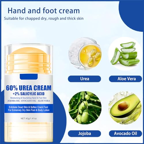 60% Urea Foot Cream with 2% Salicylic Acid for Dry Cracked Heels