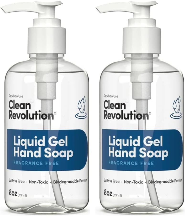 Liquid Gel Hand Soap - Natural Lavender Essential Oils | Silky Rich, Quick Lather, 128 Fl Oz