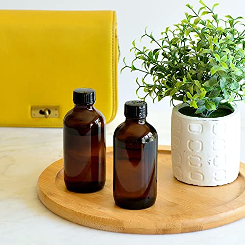 Youngever 16-Pack 3.5oz Amber Glass Bottles with Tight Seal Lids