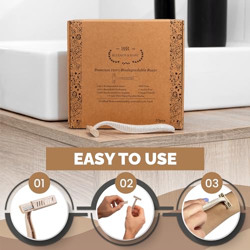 Bleeker & Röwe Eco-Friendly Disposable Razors - Triple Swedish Steel Blades